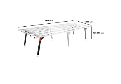 Стол разборный длина 3600 мм